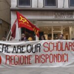 Borse di studio non erogate, presidio degli studenti universitari davanti a Palazzo Ferro Fini. L’appoggio di Pd e Resistere Veneto studenti universitari protesta borse di studio