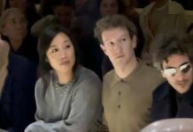 Mark Zuckerberg con la moglie alla sfilata di Prada a Milano, prove di accordo su occhiali Ai