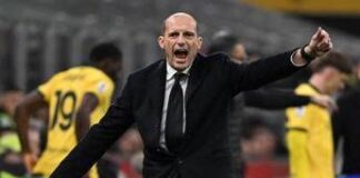 Milan, Allegri litiga con panchina del Como e viene espulso
