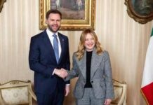 Milano Cortina, Meloni incontra Vance: “Rafforziamo la nostra collaborazione”
