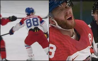 Milano Cortina, bastonata al volto durante Canada-Repubblica Ceca di hockey. Cos’è successo