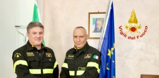 Vigili del Fuoco, cambio al vertice: Mirko Mattiacci è il nuovo Comandante di Vicenza Mirko Mattiacci e Giuseppe Costa