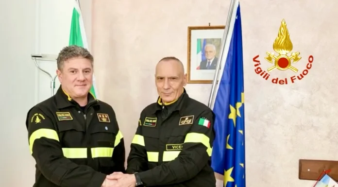 Vigili del Fuoco, cambio al vertice: Mirko Mattiacci è il nuovo Comandante di Vicenza Mirko Mattiacci e Giuseppe Costa