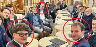 Schio, maggioranza: due pesi, due misure e nessuna linea politica. Consiglieri civici da scandalo se “cenano” con FdI ma non con FI Nicola Ziggiotti (Noi cittadini, lista di Schio) con Maltauro e Tosi per festa Forza Italia