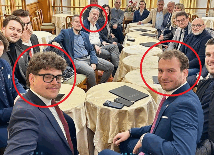 Nicola Ziggiotti (Noi cittadini, lista di Schio) con Maltauro e Tosi per festa Forza Italia