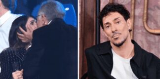 Paolo Bonolis bacia Giorgia a Taratata, la reazione di Emanuel Lo