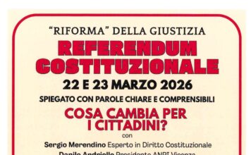Referendum costituzionale 22/23 marzo 2026 – SPI Cgil Vicenza: Manca la corretta informazione – Quali sono le conseguenze per i cittadini? Referendum costituzionale: incontri SPI Cgil Vicenza