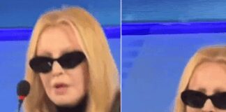 Sanremo 2026, Patty Pravo cade dalla sedia in conferenza stampa: cosa è successo