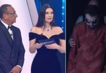 Sanremo, Laura Pausini interrotta dalle risate: Dargen D’Amico si ‘autospoilera’