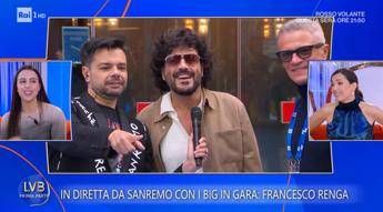 Sanremo, Renga e il siparietto con la figlia Jolanda: “Le prove? Non sono andate benissimo…”