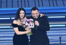 Sanremo, Tiziano Ferro a Laura Pausini: “Il prossimo anno io e te insieme”