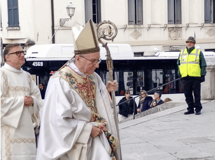 Anno Giubilare Mariano e della Rinascita Monte Berico 600, il cardinale Pietro Parolin entra a Monte Berico per la messa dell'8 febbraio 2026