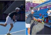 Sinner, primo allenamento a Doha: servizio e… autografi