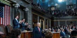 Usa, discorso record di Trump: prova a convincere gli americani dei suoi risultati