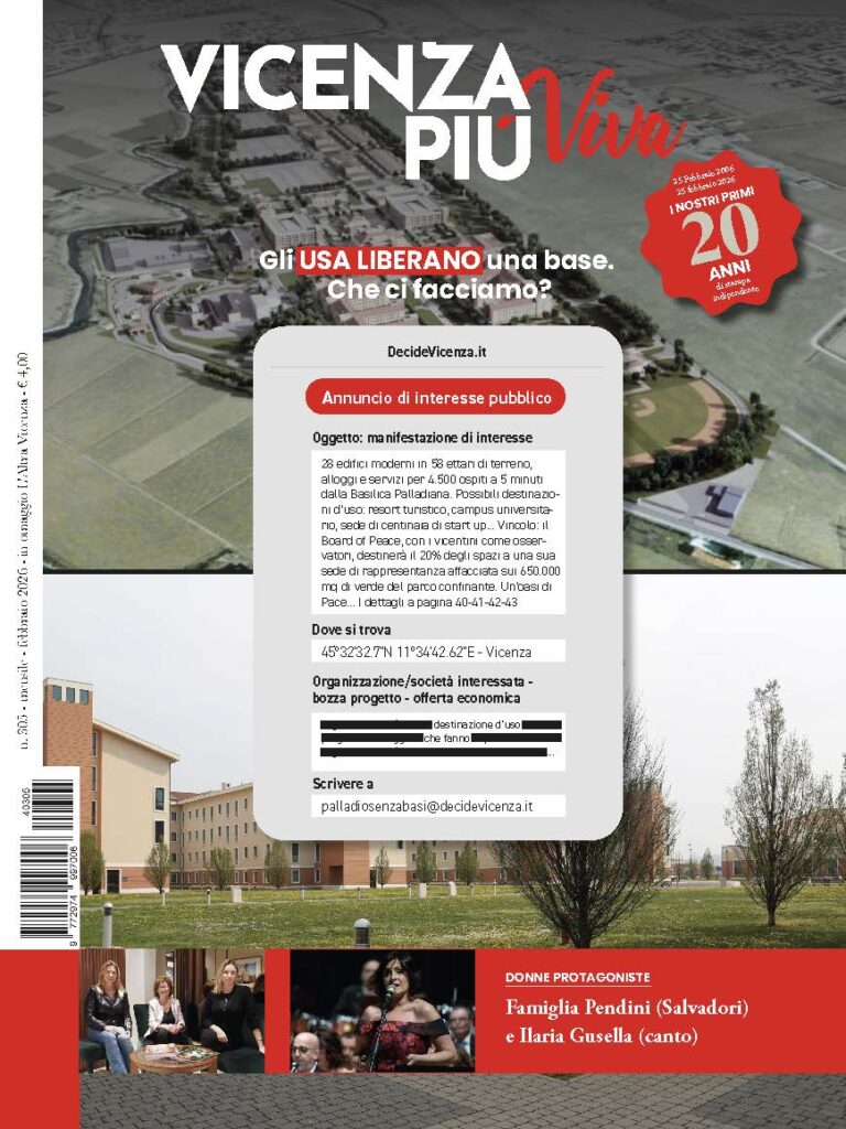 VicenzaPiù Viva n. 305 , febbraio 2026 copertina