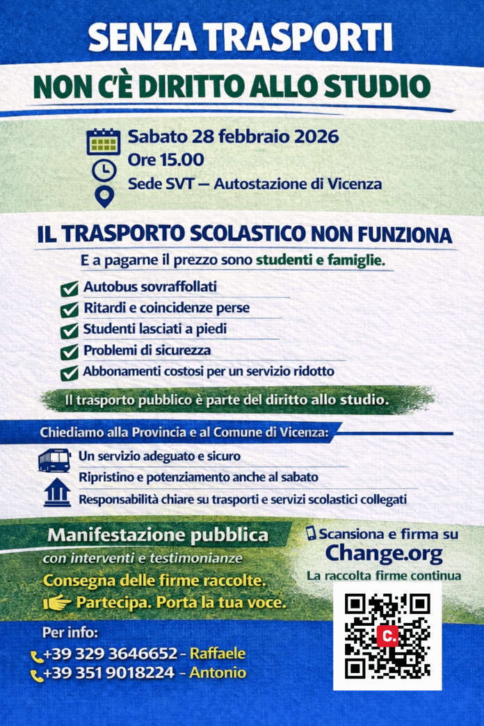 Volantino Manifestazione Trasporto Studenti Volantino Manifestazione Trasporto Studenti