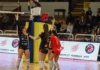 Serie B1 femminile girone C, Volksbank Vicenza Volley riparte forte: 3-0 a Promoball Sanitars Volksbank Vicenza Volley esulta dopo un punto (foto Trogu)