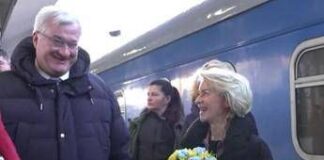 Von der Leyen in Ucraina con Costa: “Pace a condizioni Kiev”. Zelensky: “Putin ha fallito”
