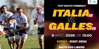 Rugby, Vicenza diventa internazionale: l’8 marzo alla Rugby Arena il test match tra le Nazionali Femminili U18 di Italia e Galles italia galles rugby vicenza