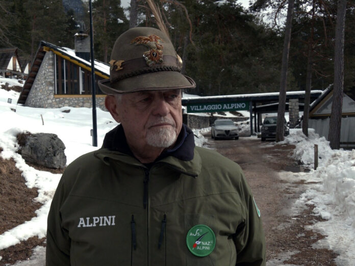 Sebrastiano Favero volontari alpini ana alle olimpiadi