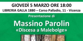 “Discesa a Malebolge. Il fascino del male”: il 5 marzo alle 18 alla libreria Galla 1880 Antonio Di Lorenzo dialoga con l’autore Massimo Parolin Discesa a Malebolge, Antonio Di Lorenzo dialoga con autore Massimo Parolin