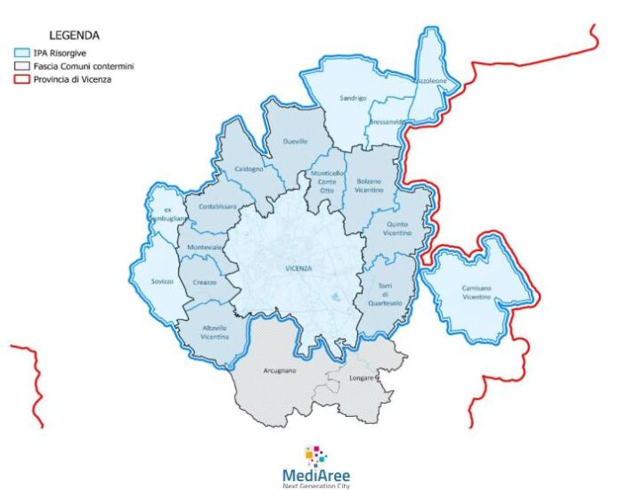 Grande Vicenza, la mappa