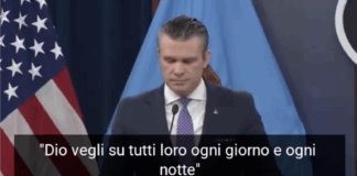 Hegseth e la ‘preghiera’ sulla guerra: “Dio aiuti i soldati, amen”