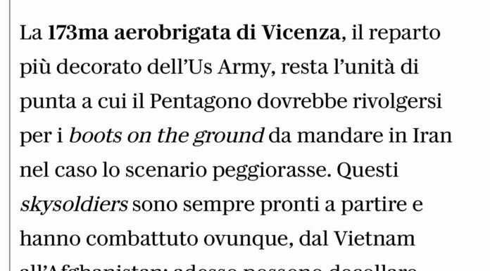 I Marines possono decollare dalla pista del Del Din a Vicenza… Peccato per il collega di Rep, e per Trump, che la pista non ci sia più
