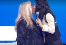 Levante dopo Sanremo: “Non c’è stata censura”. E poi bacia in diretta Mara Venier