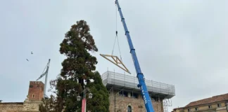 Pericolo crollo al Palazzo del Territorio di Vicenza: edificio, piazza e alcune abitazioni sgomberate. Verifiche in corso cantieri comunali vicenza palazzo territorio