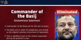 Raid israeliano a Teheran: ucciso il capo dei Basij Gholamreza Soleimani