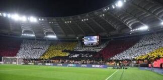 Roma, coreografia contro Bologna. Ironia social: “Sembra un gatto”