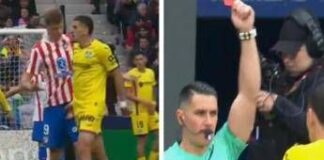 Tocca genitali di Sorloth e viene espulso, cos’è successo in Atletico Madrid-Getafe
