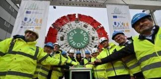 Torino-Lione: svelata la prima talpa per lo scavo del tunnel base in Italia