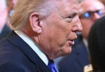 Trump e il collo arrossato, la spiegazione della Casa Bianca: “Colpa di una crema”