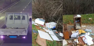 Quattro quintali di rifiuti in strada: cittadino segnala, polizia locale di Vicenza li becca rifiuti vicenza