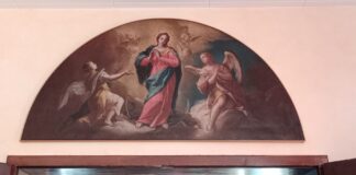 Francesco Caracciolo attribuisce a Costantino Pasqualotto una nuova “Immacolata Concezione” a Villa Immacolata a Torreglia “L’Immacolata Concezione tra due angeli”: Francesco Caracciolo attribuisce a Costantino Pasqualotto l'opera a Villa Immacolata, Torreglia (Vicenza)