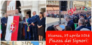 25 aprile a Vicenza e non solo, piazza dei Signori piena per il monito di Pennacchi: «Se tornate voi, torniamo anche noi» Il 25 aprile nel 2026 a Vicenza in piazza dei Signori