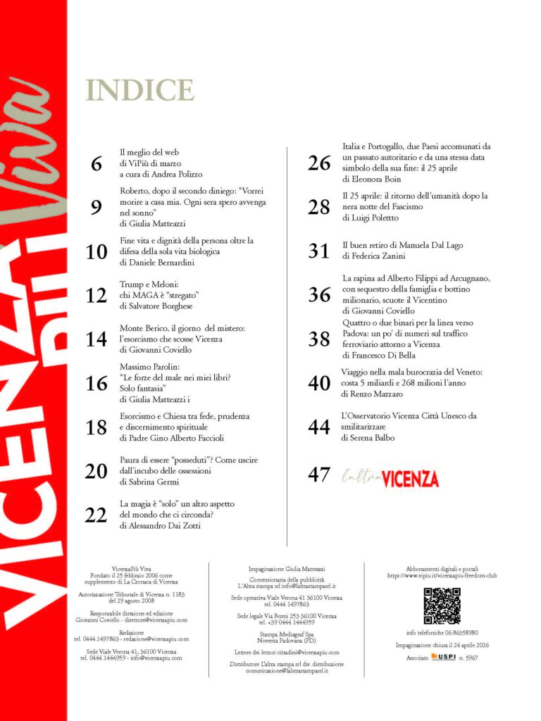 Indice di VicenzaPiù Viva n. 307