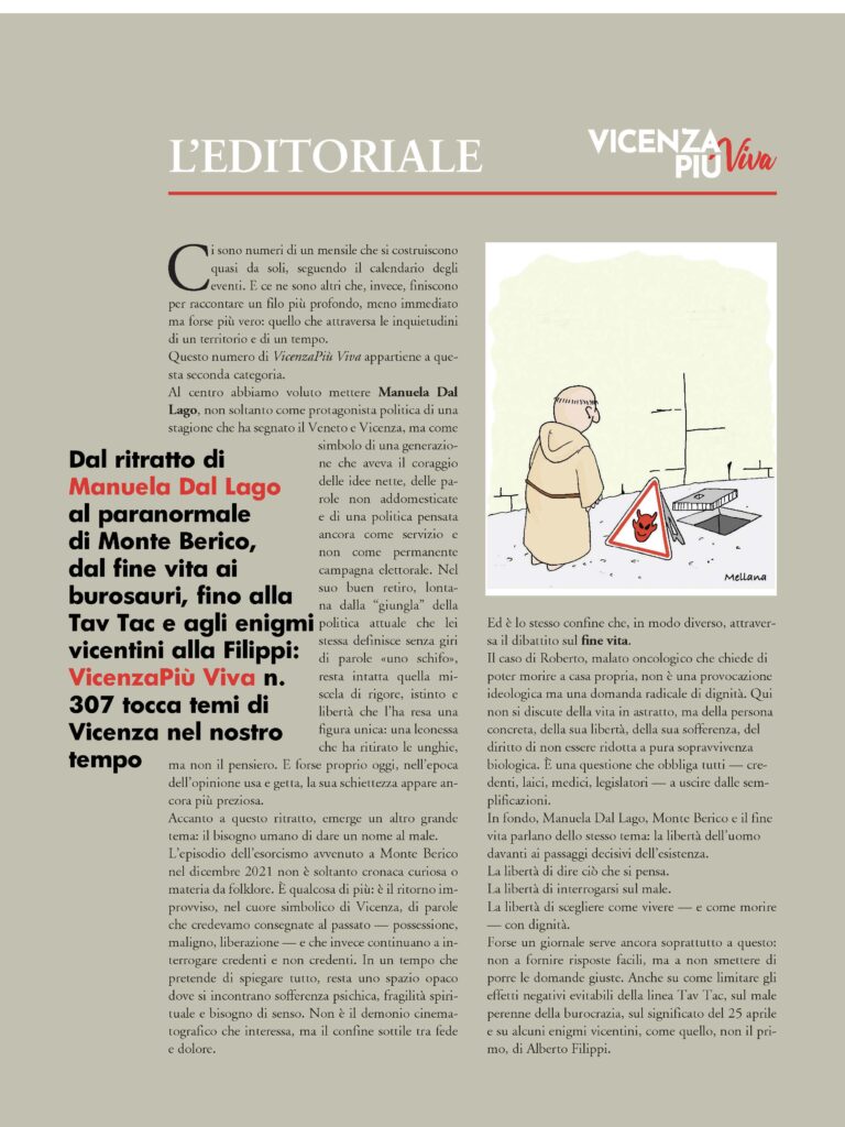 Editoriale di VicenzaPiù Viva n. 307