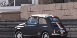 Leclerc, niente supercar ma una storica Fiat 500 personalizzata