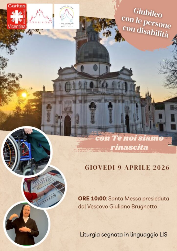 Messa 9 aprile, Giubileo mariano a Monte Berico con persone con disabilità