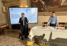 Nuova piazza Matteotti a Vicenza, città in trasformazione tra riqualificazione storica e Salone del vino Nuova piazza Matteotti a Vicenza, sindaco Giacomo Possamai e assessore Cristiano Spiller alla presentazione