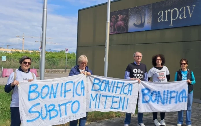 Rete Zero Pfas Arpav Vicenza bonifica miteni trissino
