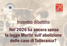 L’IdeAzione a Vicenza: legge Merlin con Covre e Mele con moderatrice Menegato ai Proti lunedì 27 alle 20.30 Legge Merlin a Vicenza con Covre, Mele e Menegato