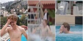 Sinner, festa a Montecarlo con… tuffo in piscina