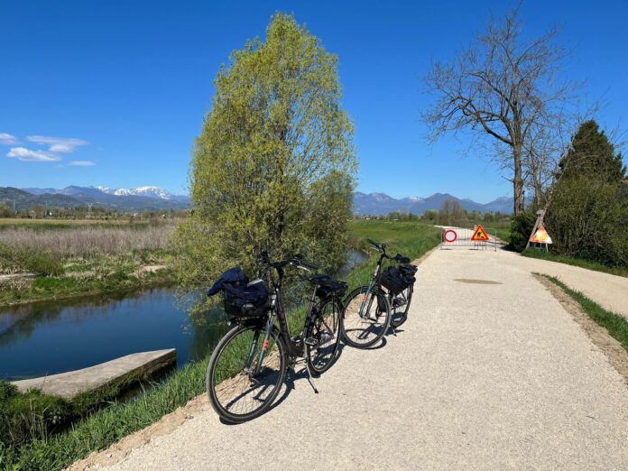 nuovo percorso ciclopedonale lungo il fiume Bacchiglione Vicenza Caldogno nuovo percorso ciclopedonale lungo il fiume Bacchiglione Vicenza Caldogno