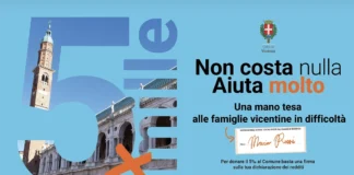 Minori in difficoltà, il 5 per mille al Comune di Vicenza per sostenere le famiglie. Nel 2025 raccolti 50 mila euro 5 per mille comune vicenza minori difficoltà