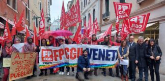 ATS in Veneto, la FP Cgil Vicenza chiede tavoli permanenti nei quattro ambiti territoriali Ambiti Territoriali Sociali (ATS), presidio FP CGIL a Venezia (foto di archivio)
