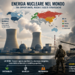 Energia nucleare nel mondo: corsa globale tra sicurezza, rischi militari e alternative energetiche Energia nucleare nel mondo (immagine generata con l'AI con prompt di VicenzaPiù)